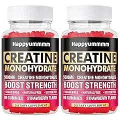 Happyummmm Creatine Monohydrate Gummies Strawberry 2-Pack